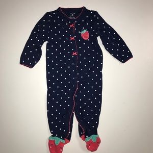 Carter’s snap up strawberry footed sleep and play